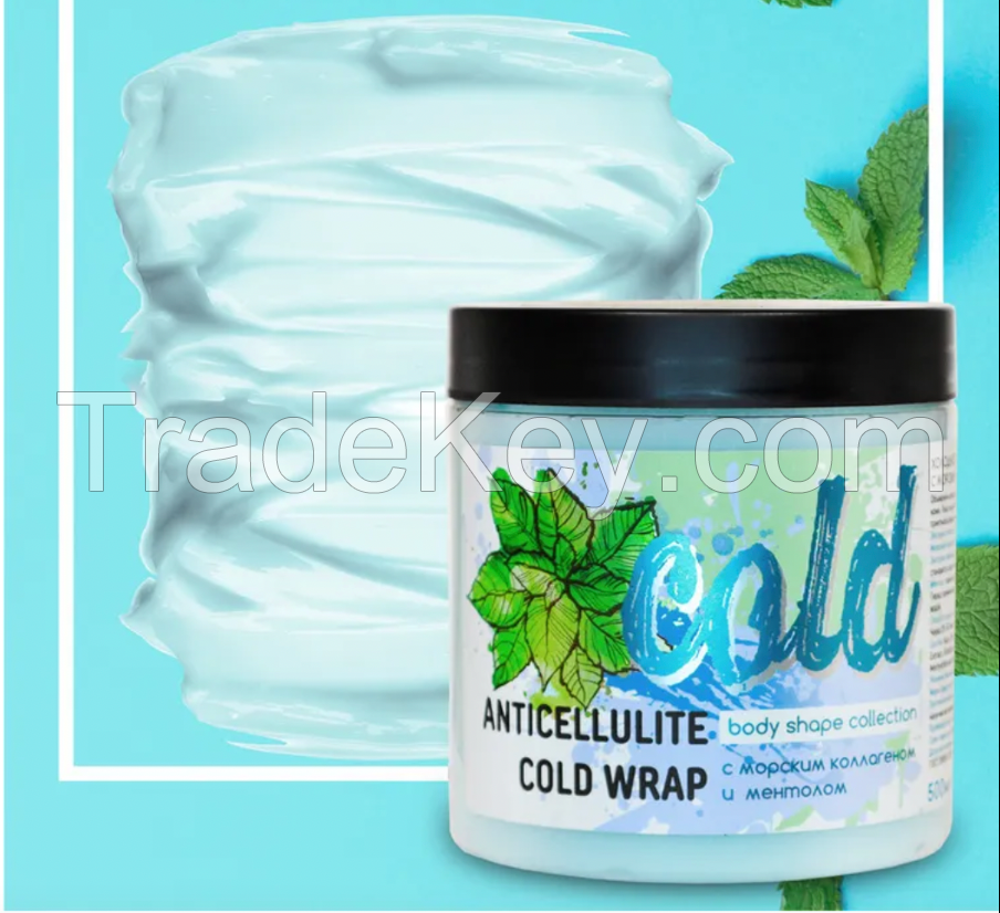 Magruss Anti-cellulite wrap with marine collagen and menthol 500 ml Cold wrap