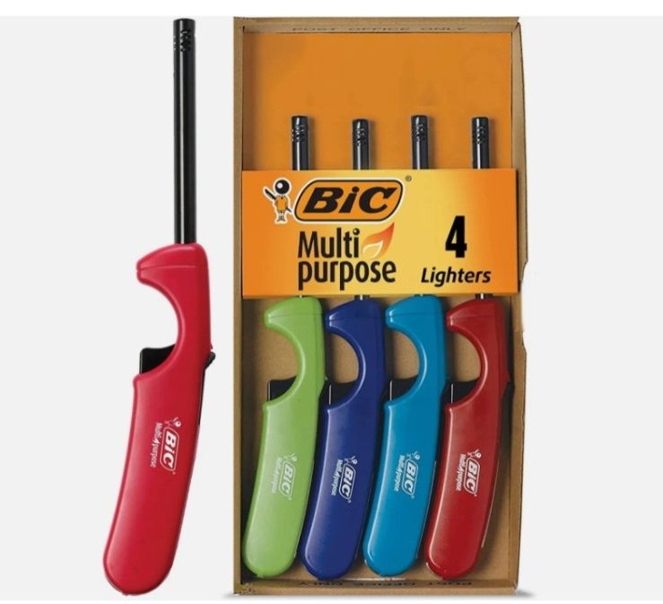 BIC Multi Purpose Lighter with Long Metal Wand, Classic Collection