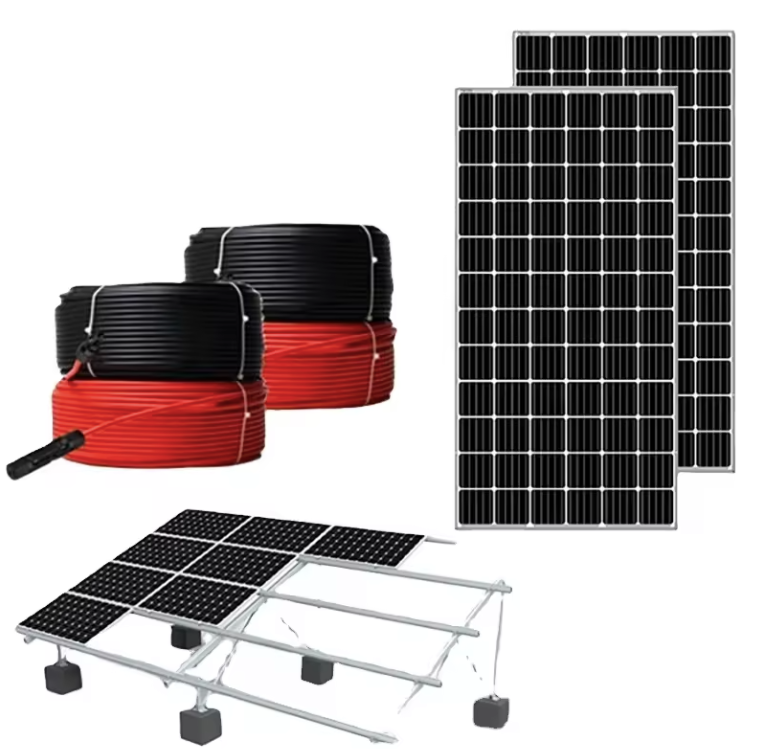BR SOLAR 2V 1000Ah 2500Ah 3000Ah Solar Energy Gel Battery System + Solar Panel