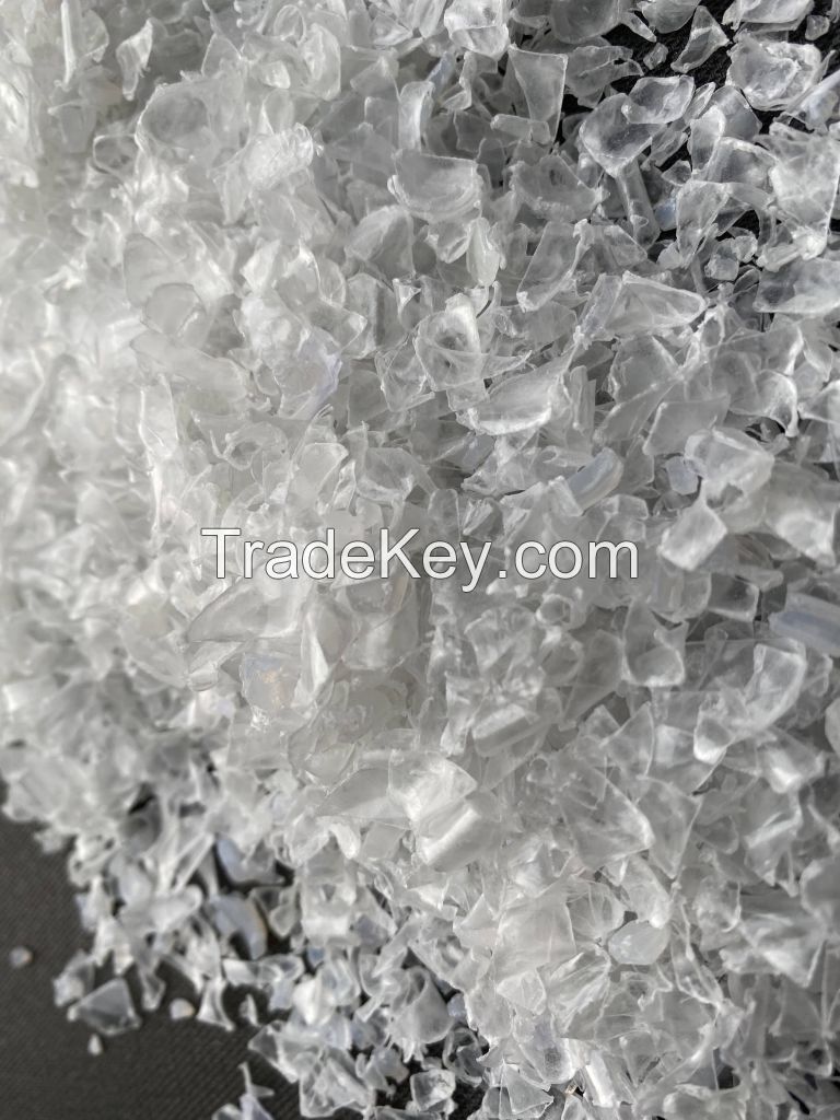 PET Bottle Flakes Unwashed Clear