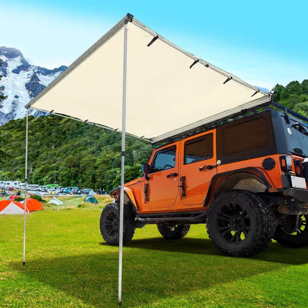 Car side awning