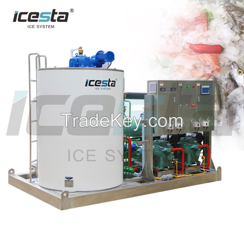 China Small Large Commercial Industrial Seawater Fishing Boat Ice Flake Ice Machine for Fish $5000-$70000