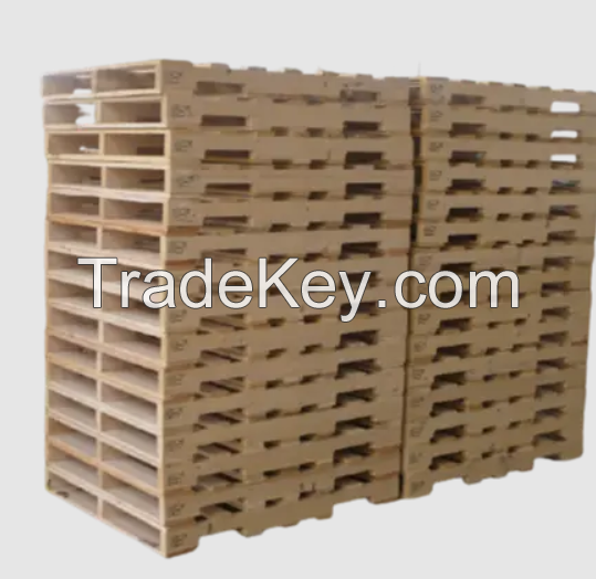 Direct Wooden Pallet From Factory Euro Pallet 1200 X 800 Logistics Packaging Low Price Ready To Export