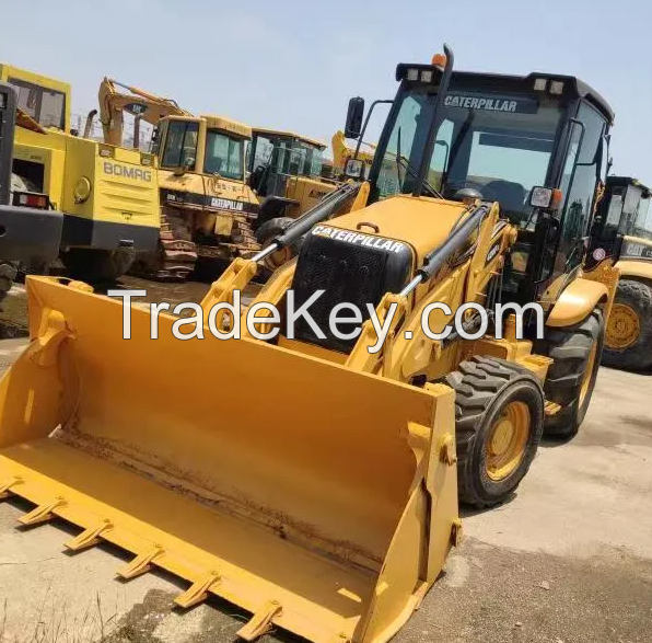 Back Hoe Loader Backhoe For Cat wholesale Backhoe Loader Cat420e with Good Work Condition Used Mini Loaders Model 420