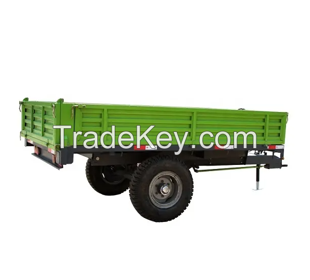 4 and 2 wheel 8 Ton Tipping Trailer For Farm Used Attached With Tractor/Hydraulic Dump 8 Ton Trailer for sale