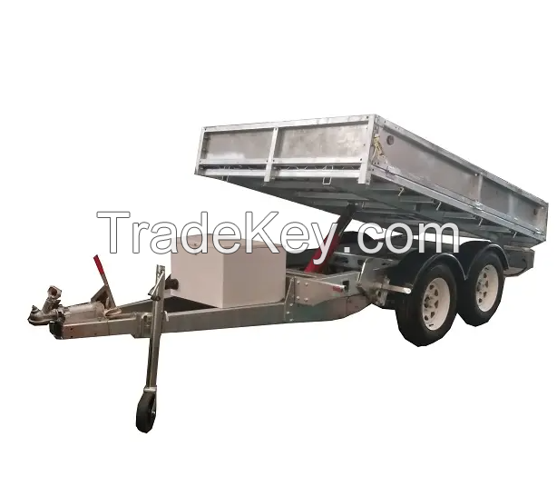 4 and 2 wheel 8 Ton Tipping Trailer For Farm Used Attached With Tractor/Hydraulic Dump 8 Ton Trailer for sale