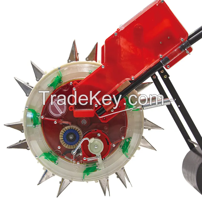 Factory price hand push farming 2 row corn planter rice Seeder With Fertilizer spreaders Origin Type Certificate