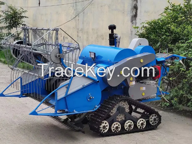 Automatic Rice Harvester wheat harvesting machine rice wheat combine harvester Agricultural Machinery