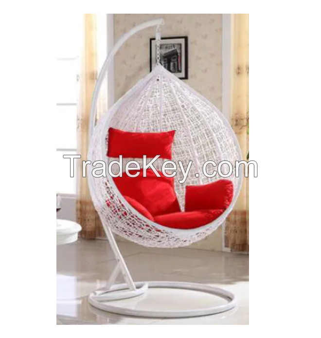 Indoor Egg Chair Basket Tassel Swing Hanging Handmade Knitted Patio Swing Chair Outdoor Hammocks Nordic