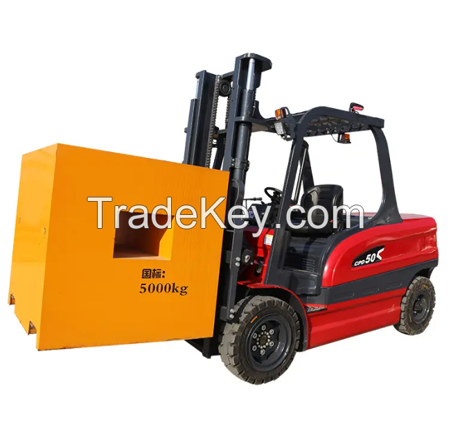 Storage Power Forklift Truck Double Four Wheel Electric 1.0 Ton Forklift With Battery 1500kg Long Lifetime Low Price