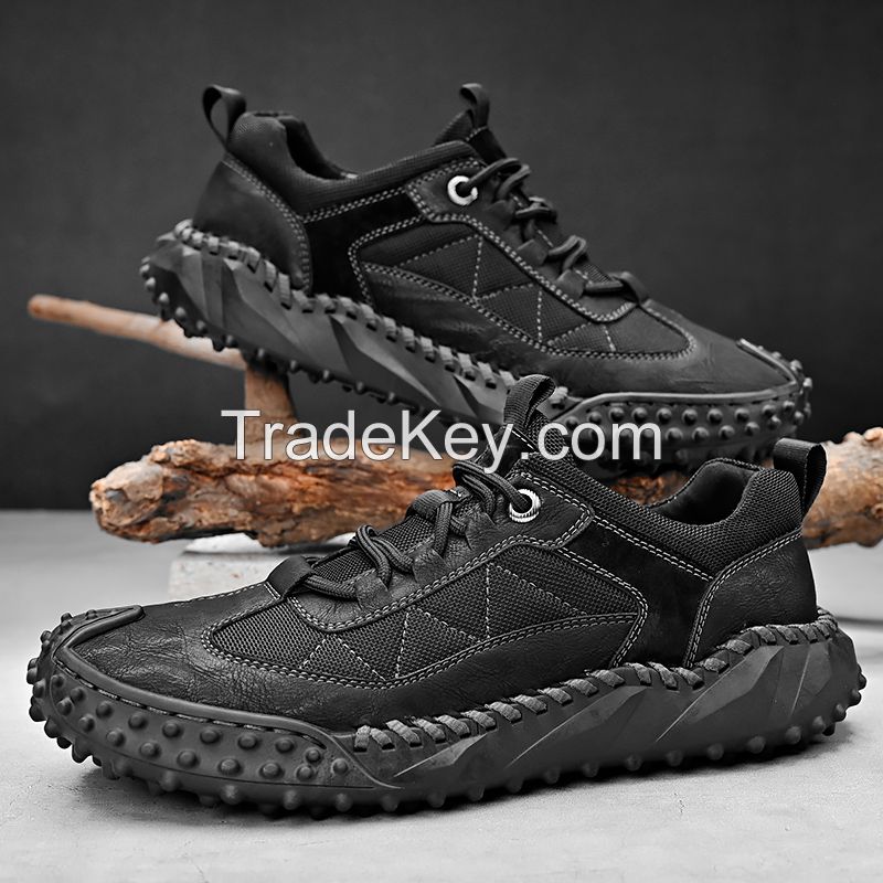 Telent/Tianlun top layer cow leather rubber soles men's shoes