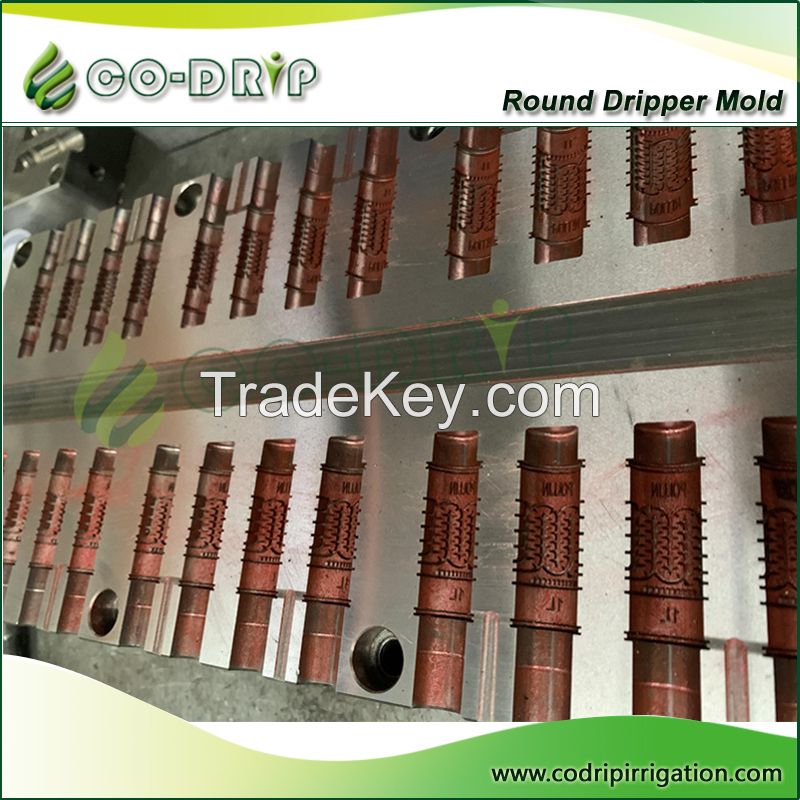 Flat dripper and round dropper injection mold