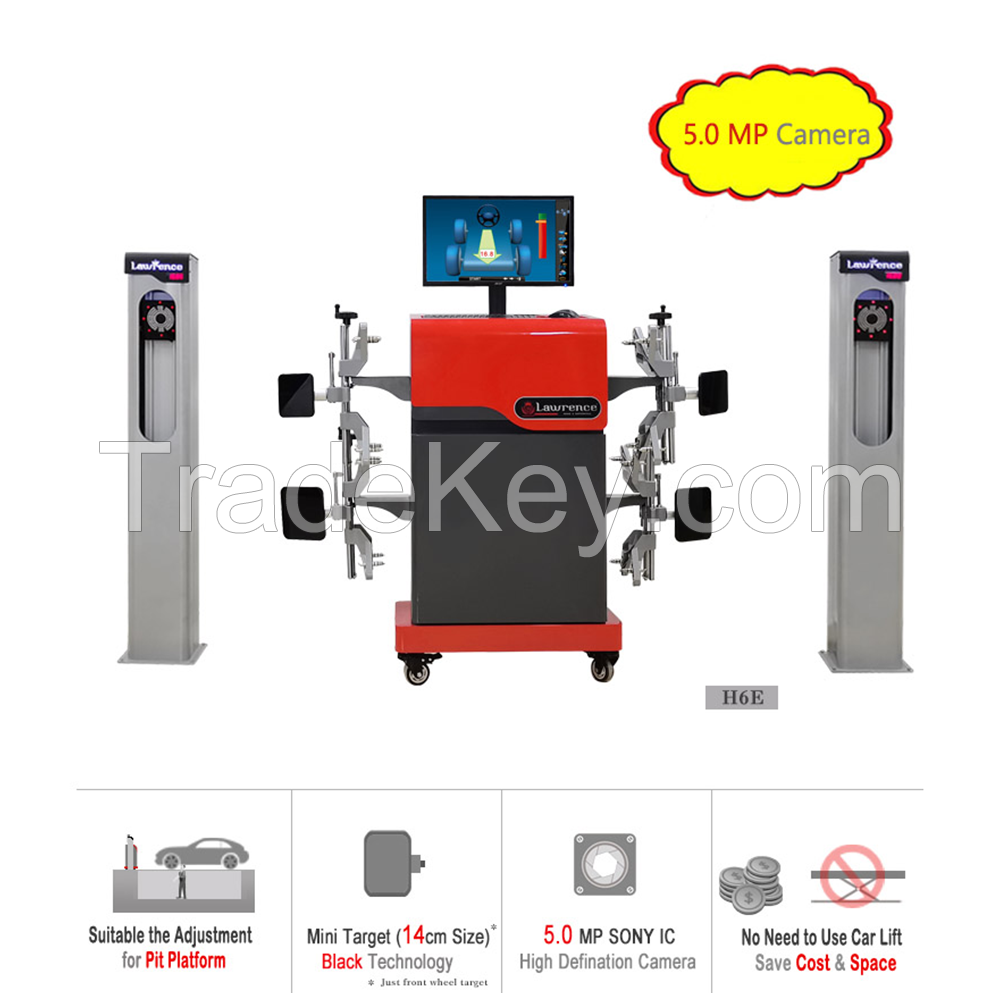 Pit design wheel alignment