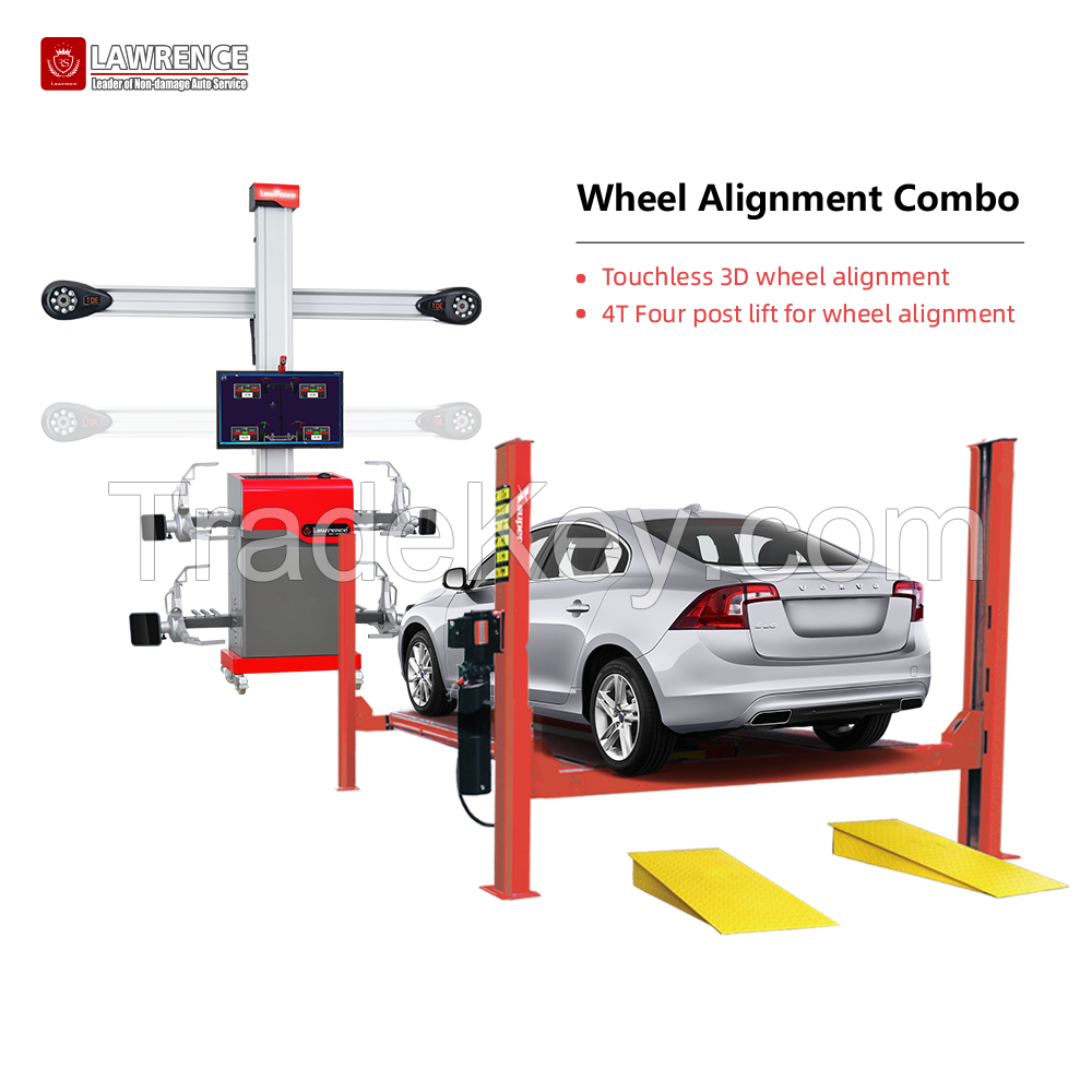 Touchless wheel alignment