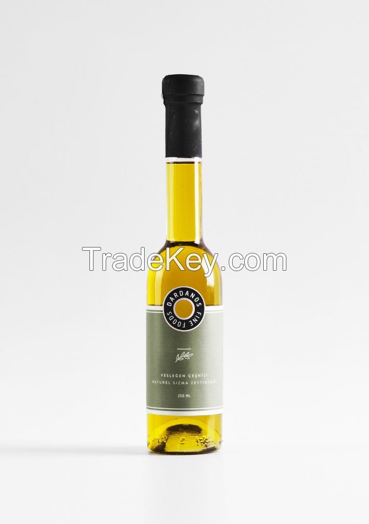 Extra Virgin Olive Oil with Basil 250ml, cold-pressed, early harvest
