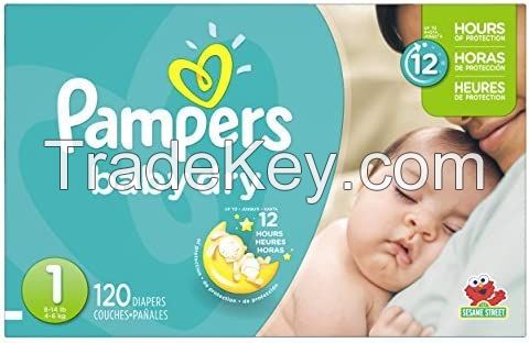 Diapers Newborn/Size 1 (8-14 lb), 100 Count - Pampers Baby Dry Disposable Baby Diapers, Super Pack