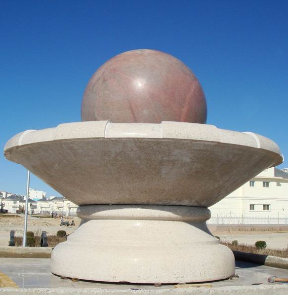 Stone Carving Fountain Ball