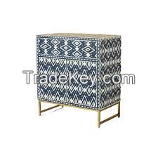 Modern Bone Inlay Chest Multifunctional Storage Cabinet Luxury Chest Of Drawer For Living Room