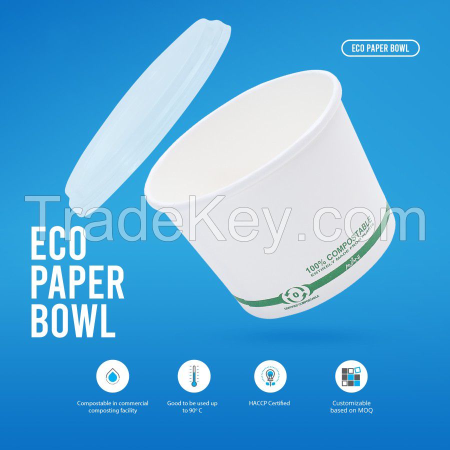 Bio Paper Bowl Biodegradable