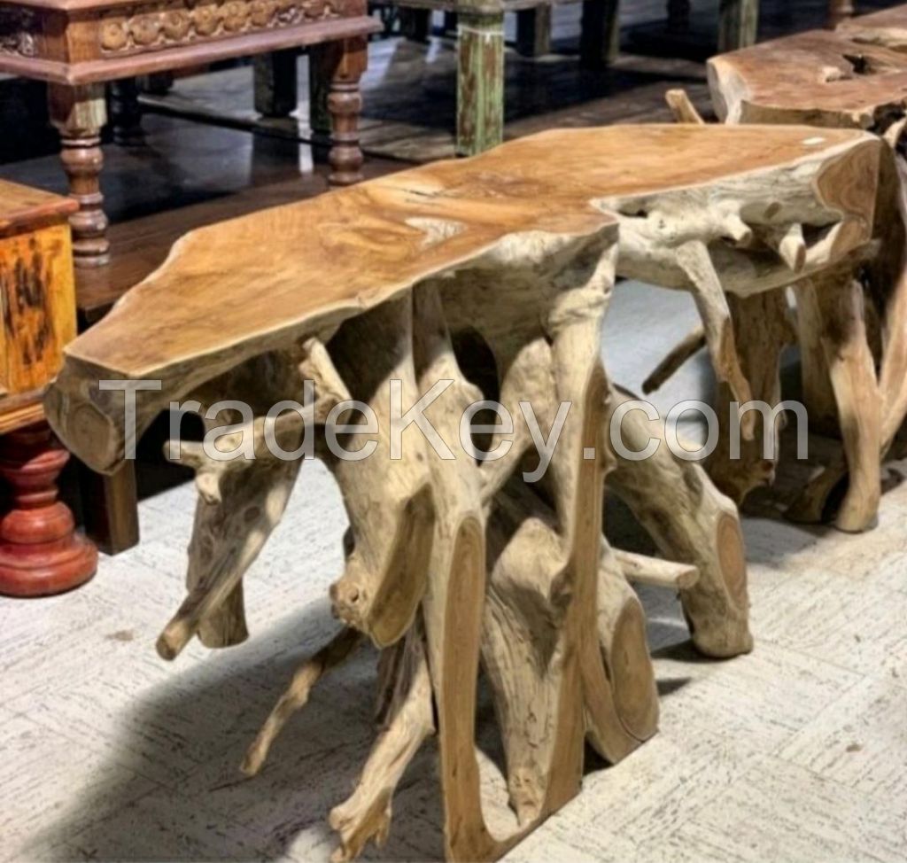 Unique Abstract Teak Root Console Table Console Table
