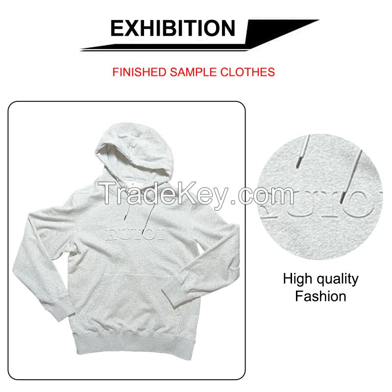 Steel Embossed Label Custom Hoodie