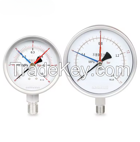 Y60/100/150 Three needle type Double Range pressure gauge