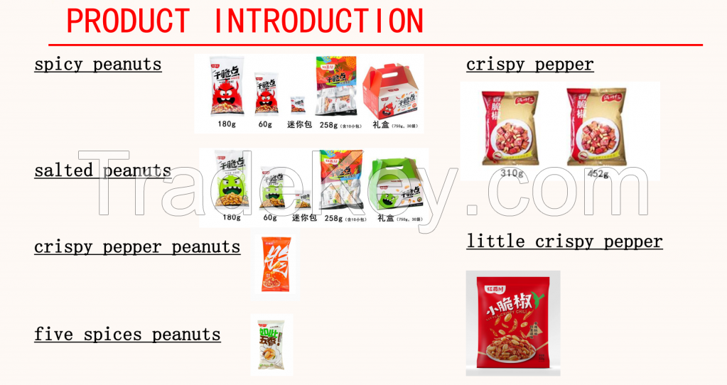 Crispy pepper and peanuts series