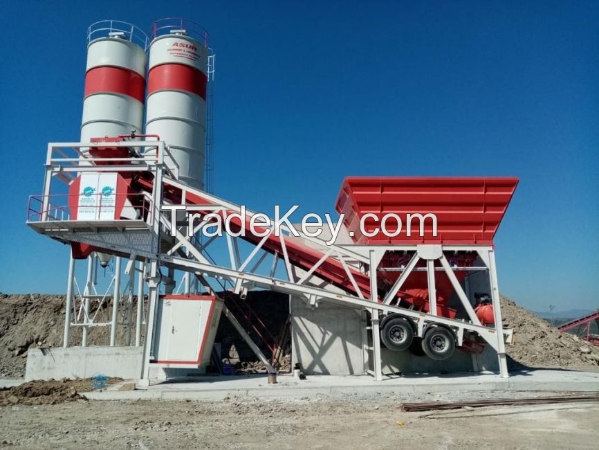 Mobile Concrete Plant 60m3/h