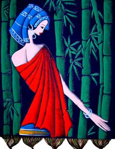 Batik-Bamboo Girl