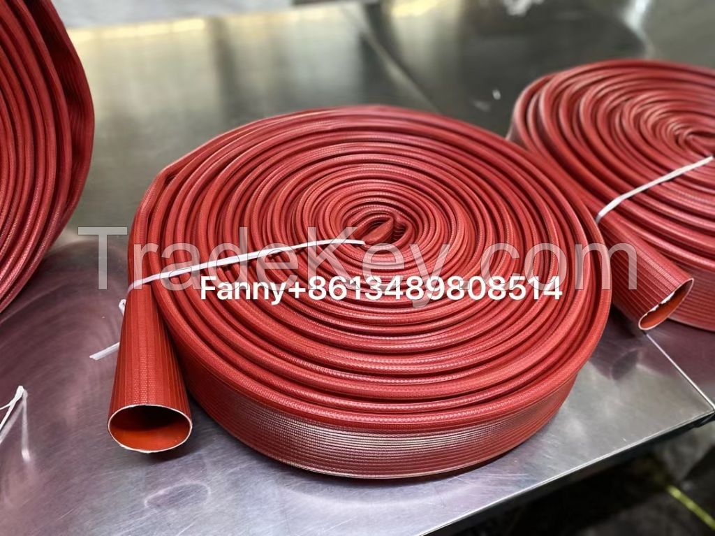 Double Fire Hose Length 30M, Fire Fighting Equipment,Double-coated Rubber Fire Hose