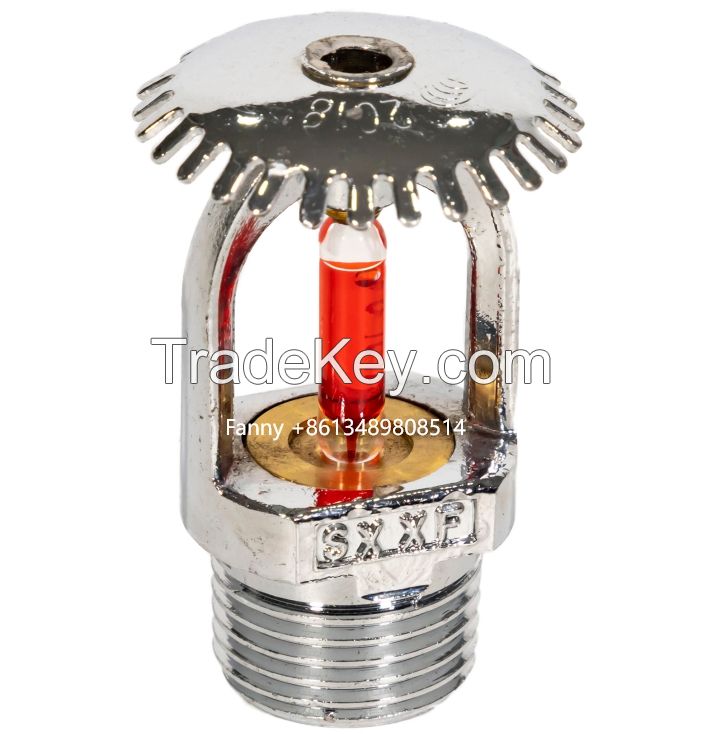 Automatic fire sprinker dn15mm copper 68      155F red glass ball 1/2 thread size K80 K115 T-ZSTX