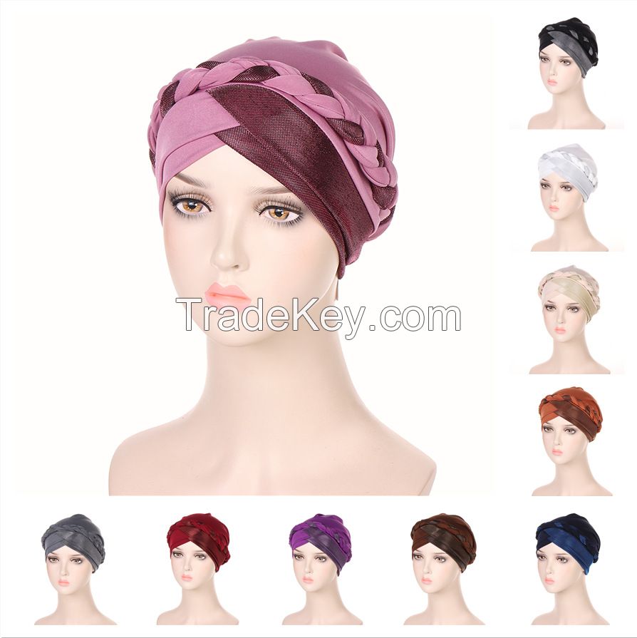 Modal Satin Hijab Cap Islam Undercap with Tie Bonnet Instant Hijabs for Women Turkish Scarves Muslim Turban Bandana