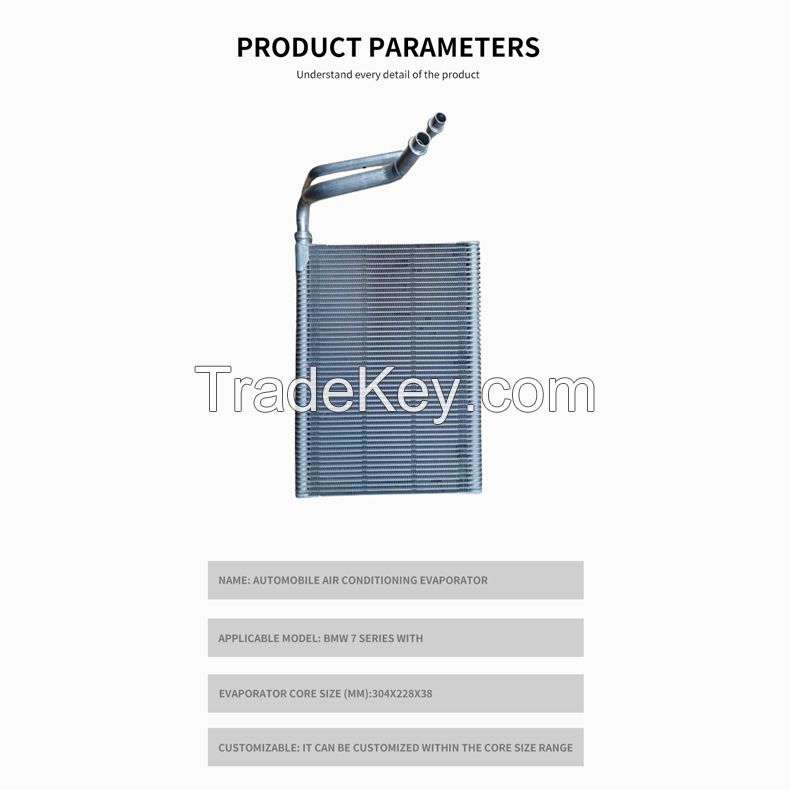 Automotive air conditioner evaporator for BMW 7 series (customized in the core size range)