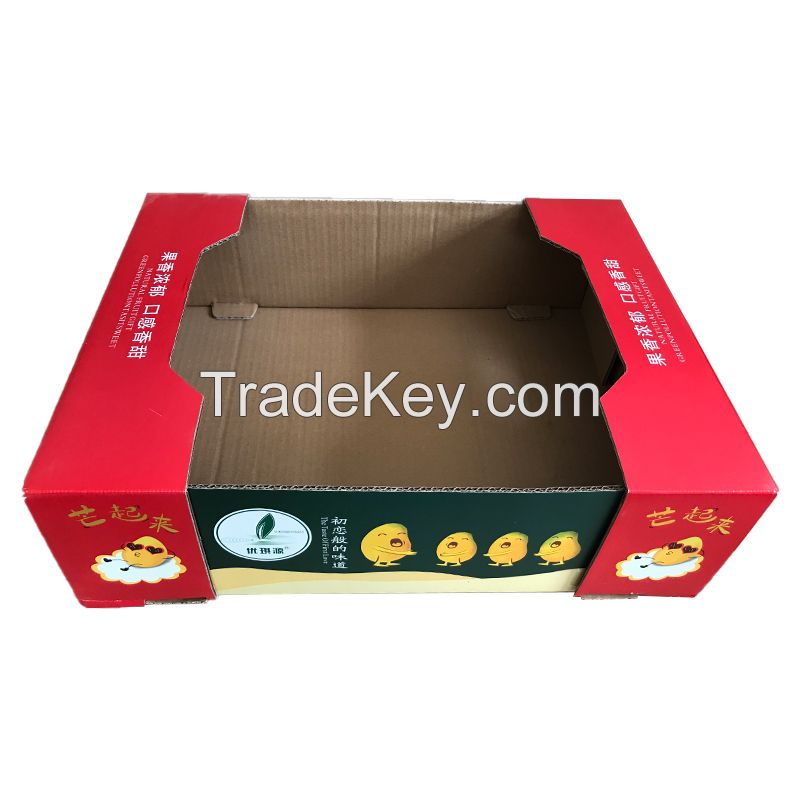 Factory manufacturing integrated box color printing box fruit box packaging box portable box various hardness can be customized