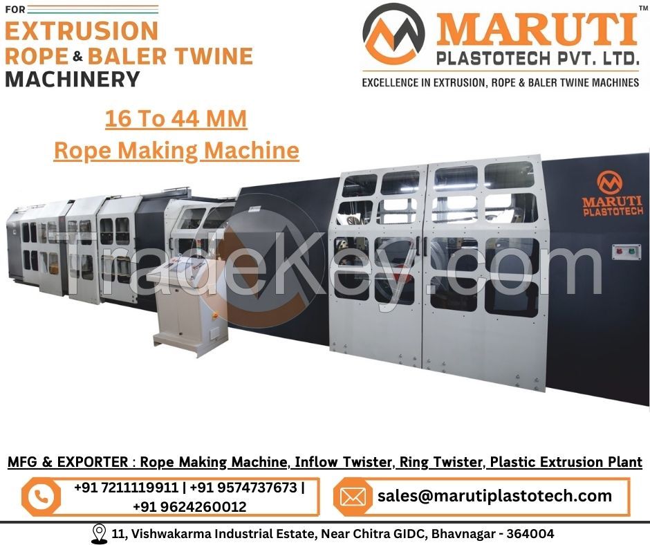 Best 12-32 &amp;amp; 16-40 MM Rope Making Machine Manufacturer In India