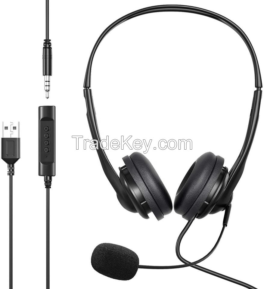 Office Call Center Wired Headsets - C101