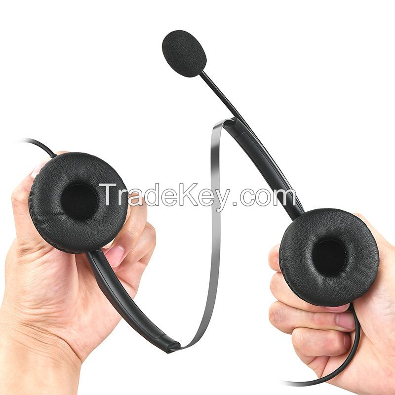 Call Center Earphones Supporting Skype, Teams, Zoom - C106