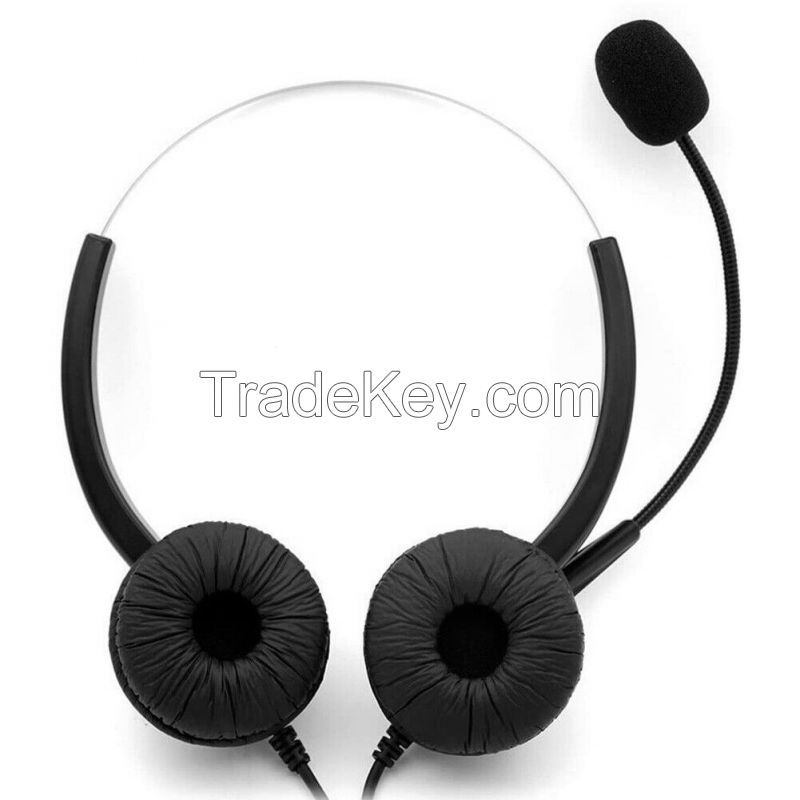 Microphone Stereo Call Center Earphones - C106