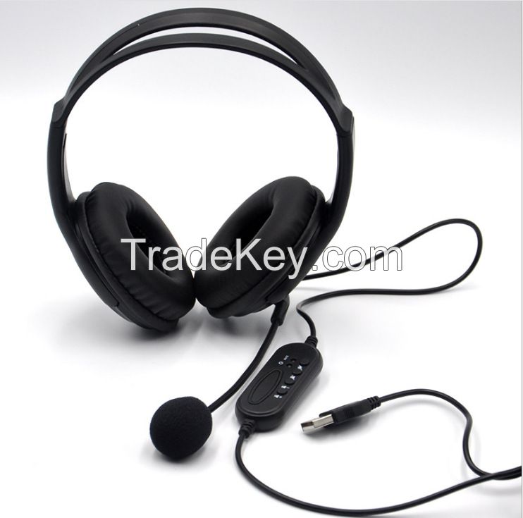 Call Center Headphones Supporting Skype, Teams, Zoom - C104