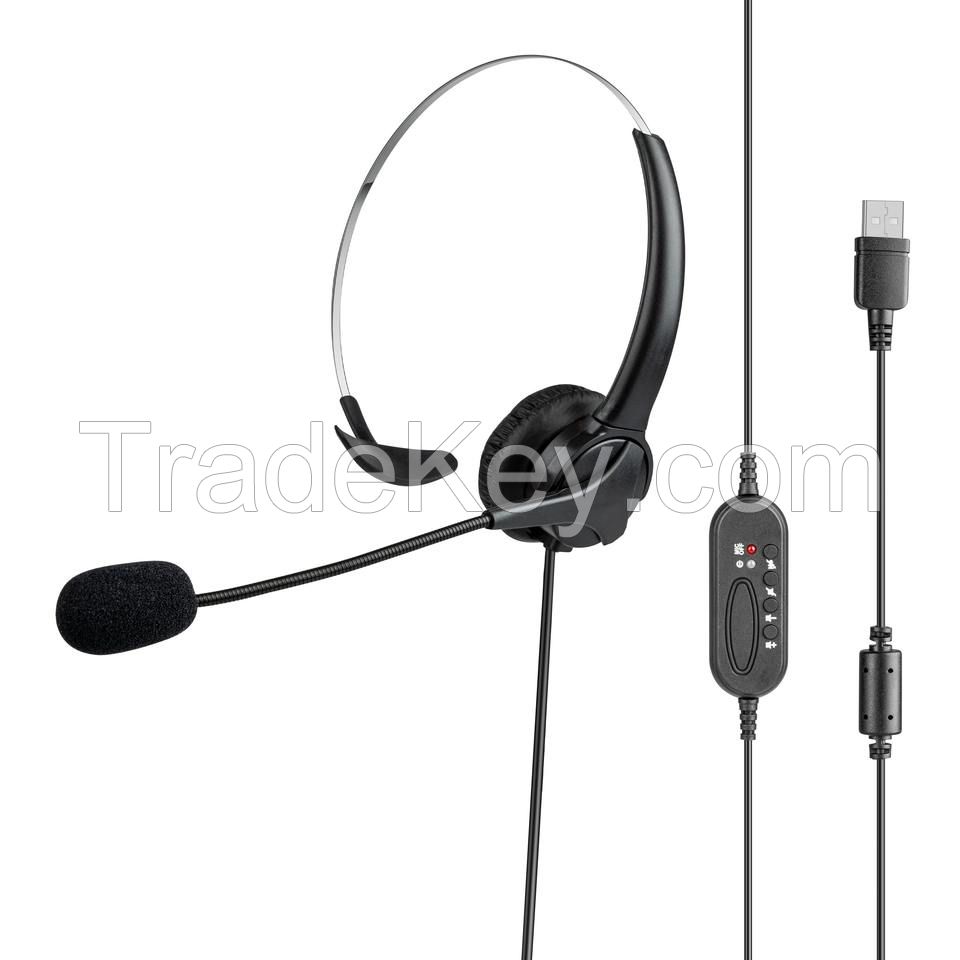 ENC Wired Call Center Earphones - C102