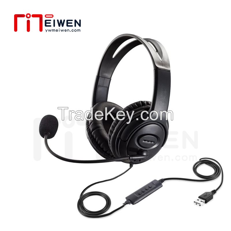 Call Center Headphones Supporting Skype, Teams, Zoom - C104