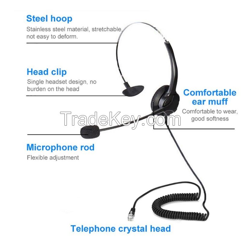 Call Center Headsets Supporting Skype, Teams, Zoom - C101