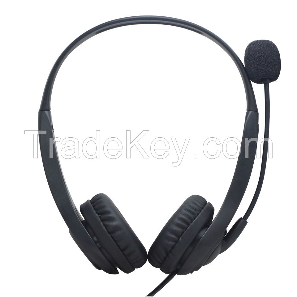 Call Center Headphones Supporting Skype, Teams, Zoom - C100