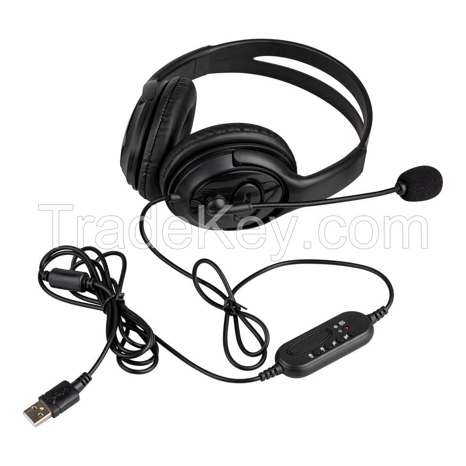 ENC Wired Call Center Headphones - C104