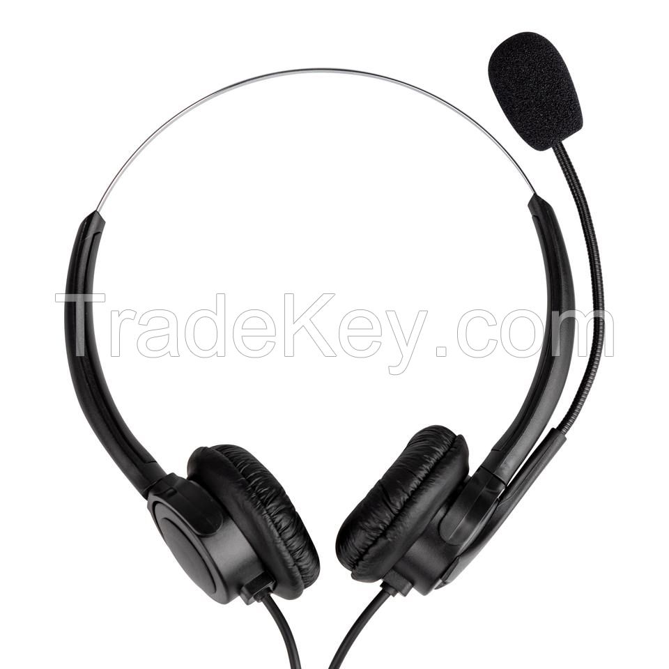 Call Center Earphones Supporting Skype, Teams, Zoom - C103