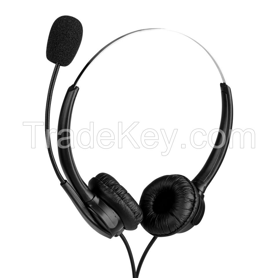 Call Center Earphones Supporting Skype, Teams, Zoom - C103