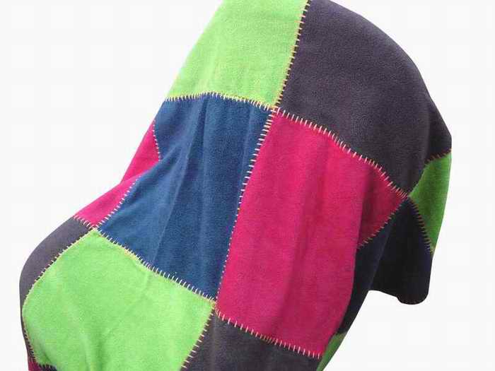 Patchwork Fleece Blanket
