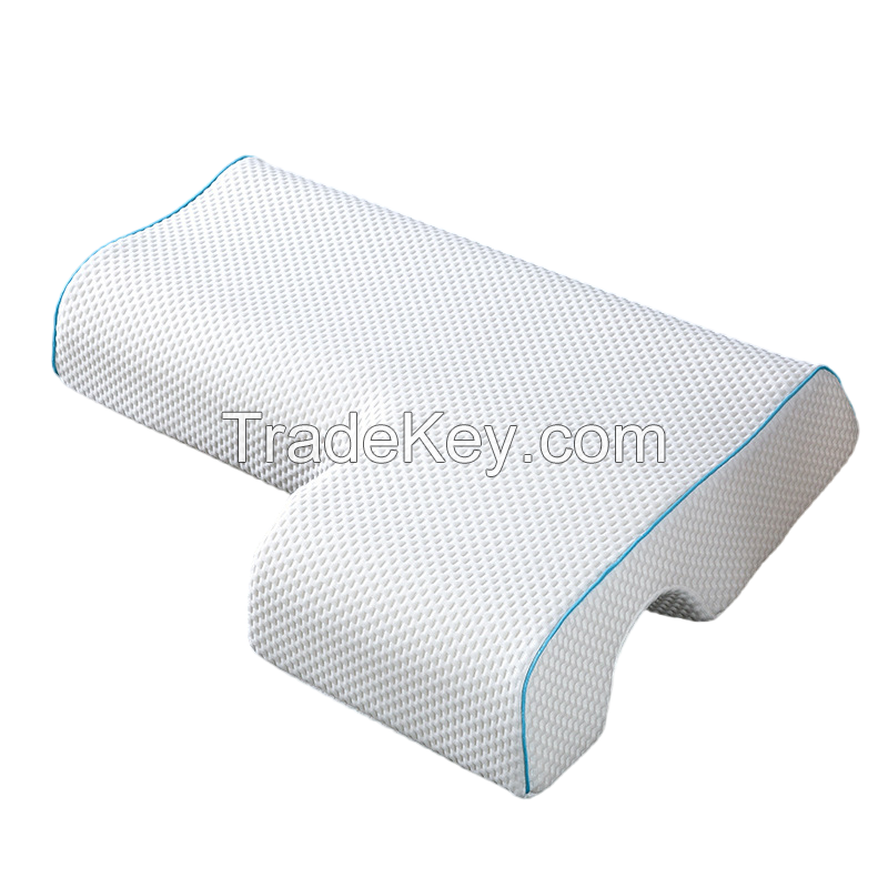 L shape Desgined for new marriage couples memory foam pillow to relief arm painful Left side