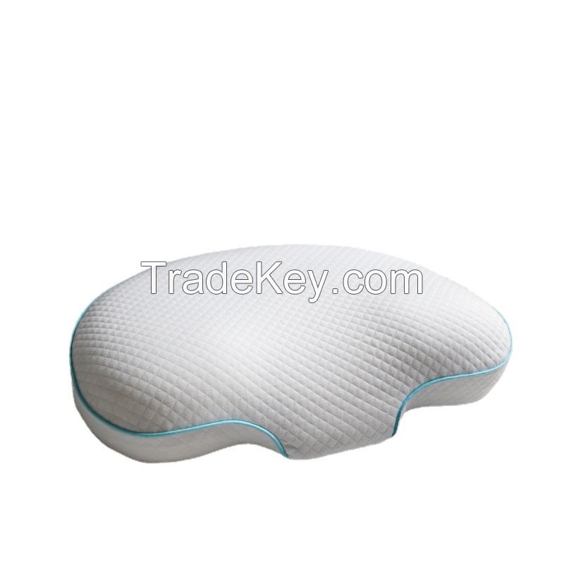 2023 New Design Anti-Bacteria Memory Foam Non-glue Fiber Neck Pillow For Good Night Moon shape &amp;amp;amp;amp; Cat stomach shape pillow