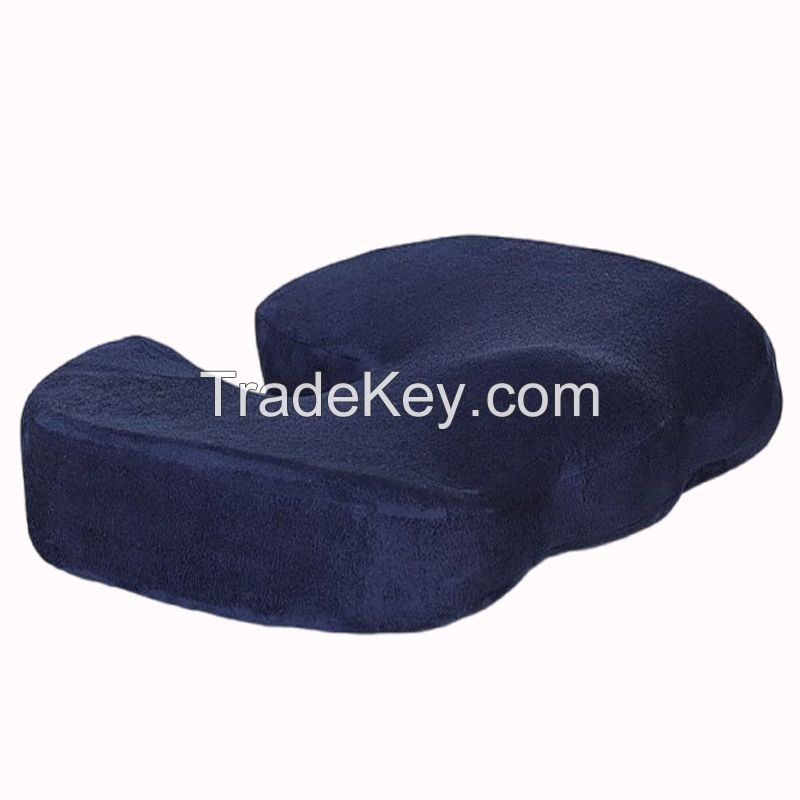 Office Chair Back Pain Relief Ergonomic Seat Cushion Best Tailbone Pillow 100% High Rebound Memory Foam Seat Cushion